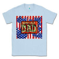 Dusty Blue world best dad Classic Tee - TumblerDesignByShophia