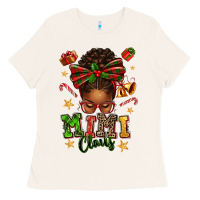 Bone mimi claus afro messy bun Ladies Tee - texasbilliewilder