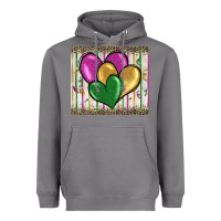 Storm mardi gras heart Heavyweight Hoodie - BarkalooDesign