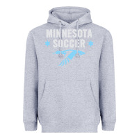 Heather Grey Minnesota Soccer Fan Gear  FC , United T Heavyweight Hoodie - longCreatives