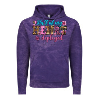 Cloud Purple half of my haert is deployed olivia Vintage Hoodie - OliviaCreatesArt