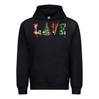 Black love christmas tree Urban Hoodie - AdoDesignShop