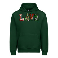Foreset Green love christmas tree Urban Hoodie - AdoDesignShop