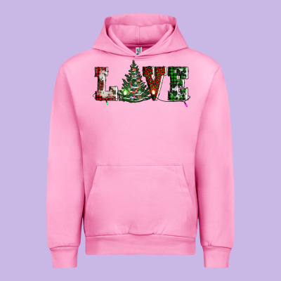 Love Christmas Tree Urban Hoodie Designed By Adodesignshop