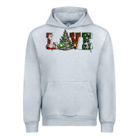 Heather Grey love christmas tree Urban Hoodie - AdoDesignShop