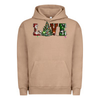Pigment Burro love christmas tree Urban Hoodie - AdoDesignShop