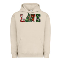 Pigment French Oak love christmas tree Urban Hoodie - AdoDesignShop