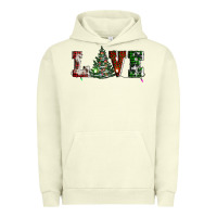 Pigment Pistachio love christmas tree Urban Hoodie - AdoDesignShop