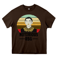 Chocolate Brown Notorious RBG Heavy Core Tee - Bettercallsaul