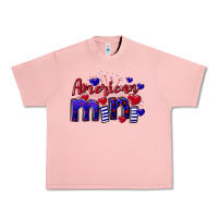 Salmon American Mini  4th of July Urban Heavy Tee - CowGirlArtShop
