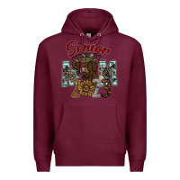 Burgundy Senior Mom 2023 Premium Hoodie - CowhideDigitalArt