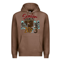 Chestnut Senior Mom 2023 Premium Hoodie - CowhideDigitalArt