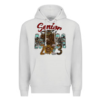 Dove Grey Senior Mom 2023 Premium Hoodie - CowhideDigitalArt