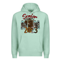 Seafoam Senior Mom 2023 Premium Hoodie - CowhideDigitalArt