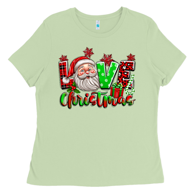 Love Christmas Santa Ladies Tee by texasbilliewilder | Teevron