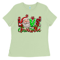 Matcha love christmas santa Ladies Tee - texasbilliewilder