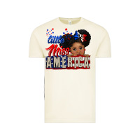 Vintage Arctic little miss america black girl peekaboo Vintage Tee - CowGirlArtShop