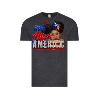Vintage Black little miss america black girl peekaboo Vintage Tee - CowGirlArtShop