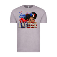 Vintage Zinc little miss america black girl peekaboo Vintage Tee - CowGirlArtShop