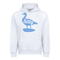 White Silly Goose Funny Silly Goose Urban Hoodie - longCreatives