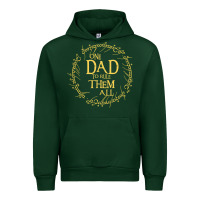 Forest Green Mens One Dad to rule them all  father's day gift Urban Hoodie - longCreatives