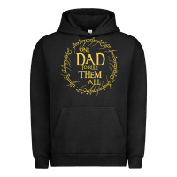 Pigment Black Mens One Dad to rule them all  father's day gift Urban Hoodie - longCreatives