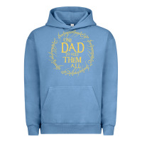 Pigment Pebble Blue Mens One Dad to rule them all  father's day gift Urban Hoodie - longCreatives
