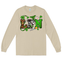 Mushroom St. Patrick's Day LPN Long Sleeve Tee - OliviaCreatesArt