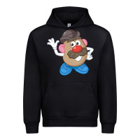 Black Womens Mr. Potato Head Simple Portrait Urban Hoodie - longCreatives