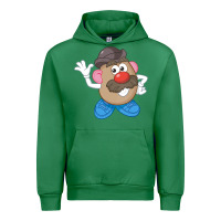 Emerald Womens Mr. Potato Head Simple Portrait Urban Hoodie - longCreatives