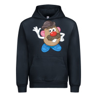 Navy Womens Mr. Potato Head Simple Portrait Urban Hoodie - longCreatives