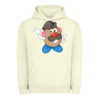 Pigment Pistachio Womens Mr. Potato Head Simple Portrait Urban Hoodie - longCreatives
