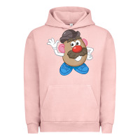 Pigment Salmon Womens Mr. Potato Head Simple Portrait Urban Hoodie - longCreatives