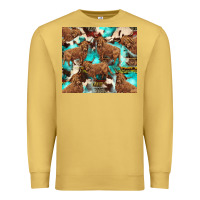 Antique Gold astec cowhide highlands cow Premium Sweatshirt - BarkalooDesign