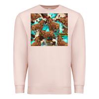 Pale Pink astec cowhide highlands cow Premium Sweatshirt - BarkalooDesign