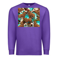 Purple astec cowhide highlands cow Premium Sweatshirt - BarkalooDesign