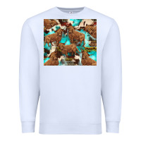 White astec cowhide highlands cow Premium Sweatshirt - BarkalooDesign