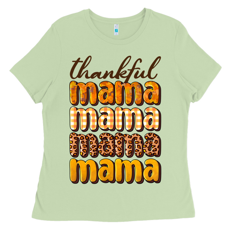 Thankful Mama Ladies Tee by NancyCooperArtShop | Teevron