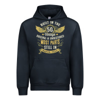 Navy Mens Vintage 1950s Built In The 50s Fifties Funny 70th Birthday Urban Hoodie - longCreatives