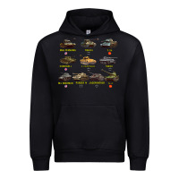 Black Top Ten Best WW2 Tanks M4 Sherman Panzer IV Tiger II T34 Urban Hoodie - longCreatives