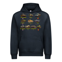 Navy Top Ten Best WW2 Tanks M4 Sherman Panzer IV Tiger II T34 Urban Hoodie - longCreatives