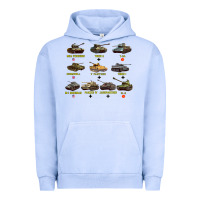 Pigment Grape Ice Top Ten Best WW2 Tanks M4 Sherman Panzer IV Tiger II T34 Urban Hoodie - longCreatives
