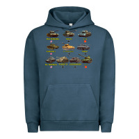 Pigment Midnight Navy Top Ten Best WW2 Tanks M4 Sherman Panzer IV Tiger II T34 Urban Hoodie - longCreatives