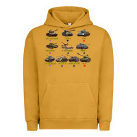 Pigment Peanut Butter Top Ten Best WW2 Tanks M4 Sherman Panzer IV Tiger II T34 Urban Hoodie - longCreatives