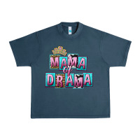 Midnight Navy Mama of Drama Mother's Day Urban Heavy Tee - CowGirlArtShop