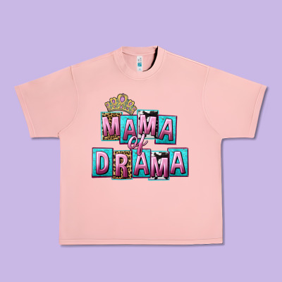 Mama Of Drama Mother's Day Urban Heavy Tee Designed By Cowgirlartshop