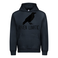 Navy Womens Raven Lunatic, Funny Bird Lover Gift Men Women Kids Urban Hoodie - longCreatives