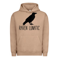 Pigment Burro Womens Raven Lunatic, Funny Bird Lover Gift Men Women Kids Urban Hoodie - longCreatives