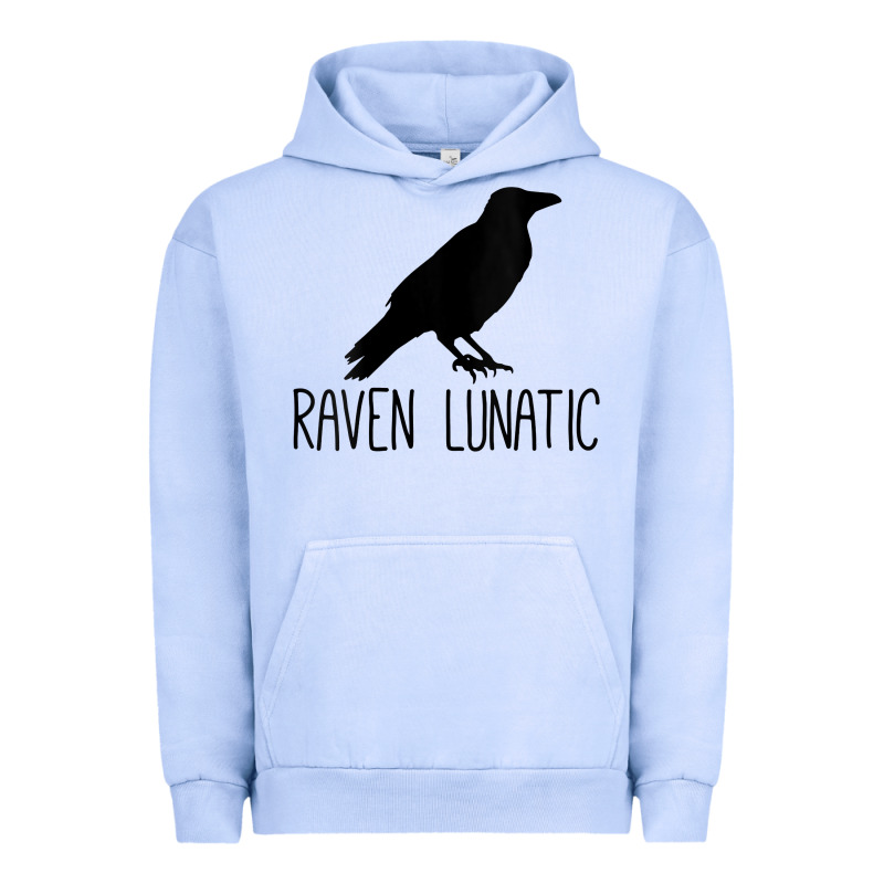 Womens Raven Lunatic, Funny Bird Lover Gift Men Women Kids Urban Hoodie by longCreatives | Teevron