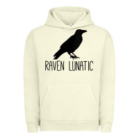 Pigment Pistachio Womens Raven Lunatic, Funny Bird Lover Gift Men Women Kids Urban Hoodie - longCreatives